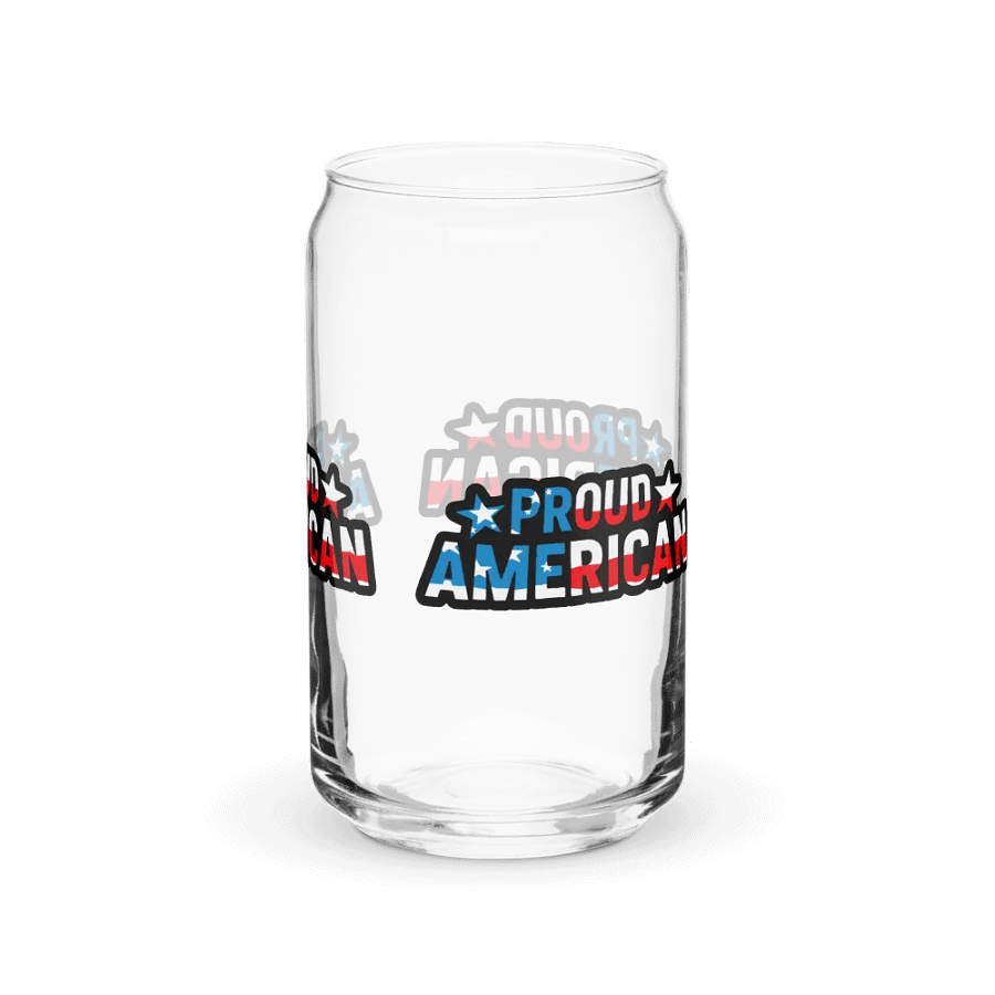 Can-Shaped Glass: Proud American product image (7)