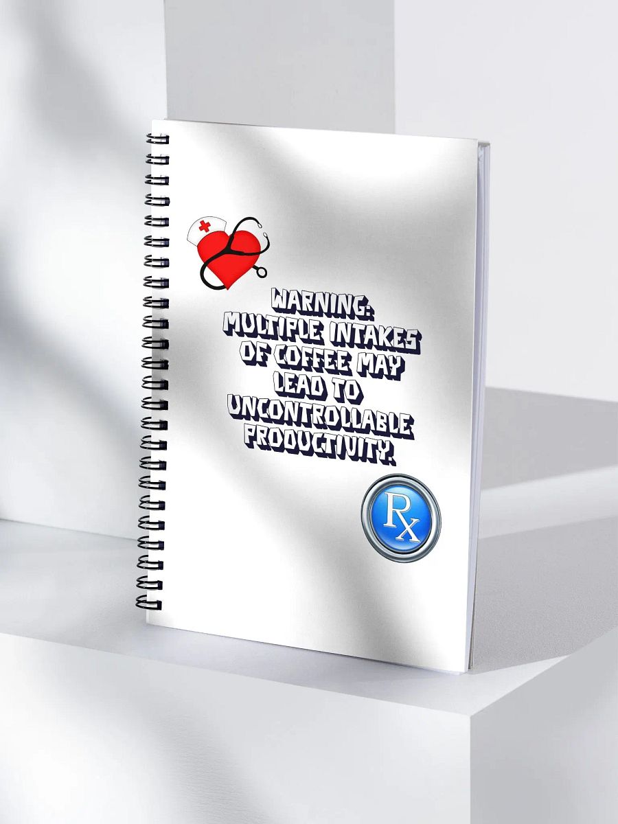 Multiple Intakes of Coffee May Lead To Productivity - Funny Spiral Notebook product image (4)