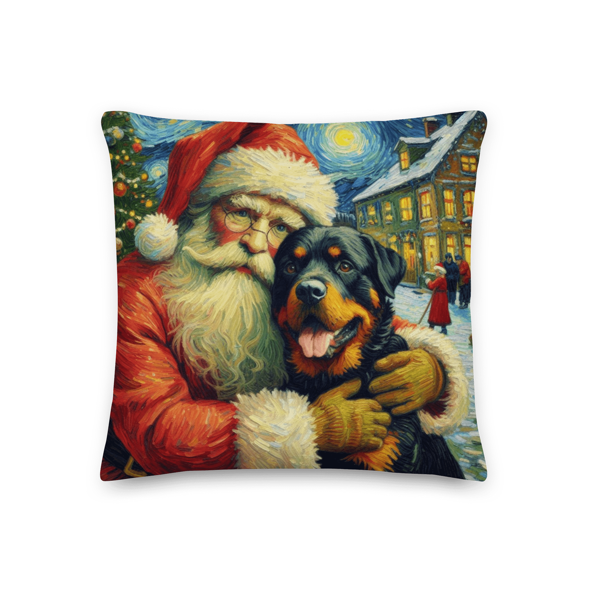 Rottweiler & Santa Pillow product image (3)