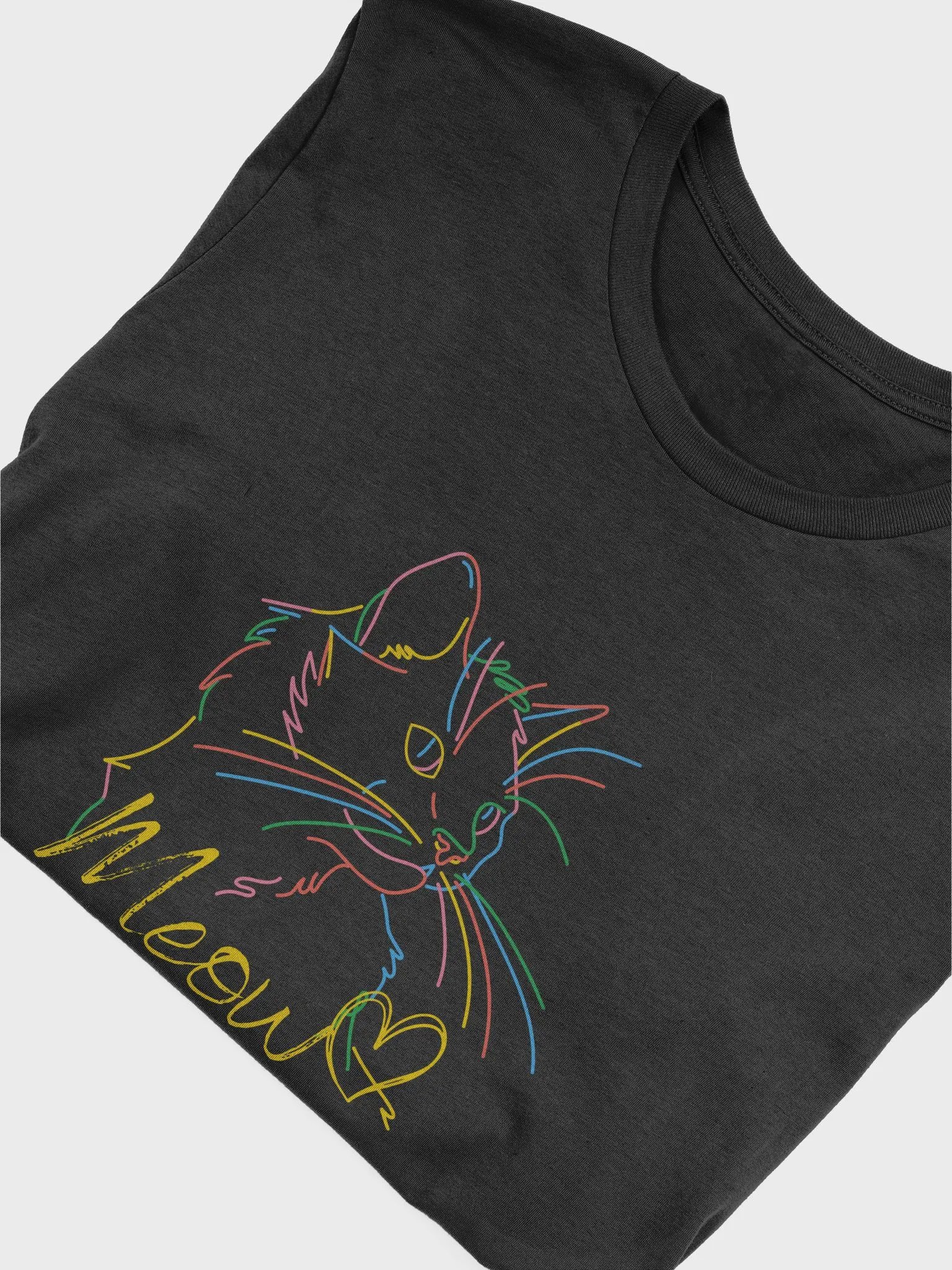 Meow Abstract Cat Face T-Shirt product image (10)