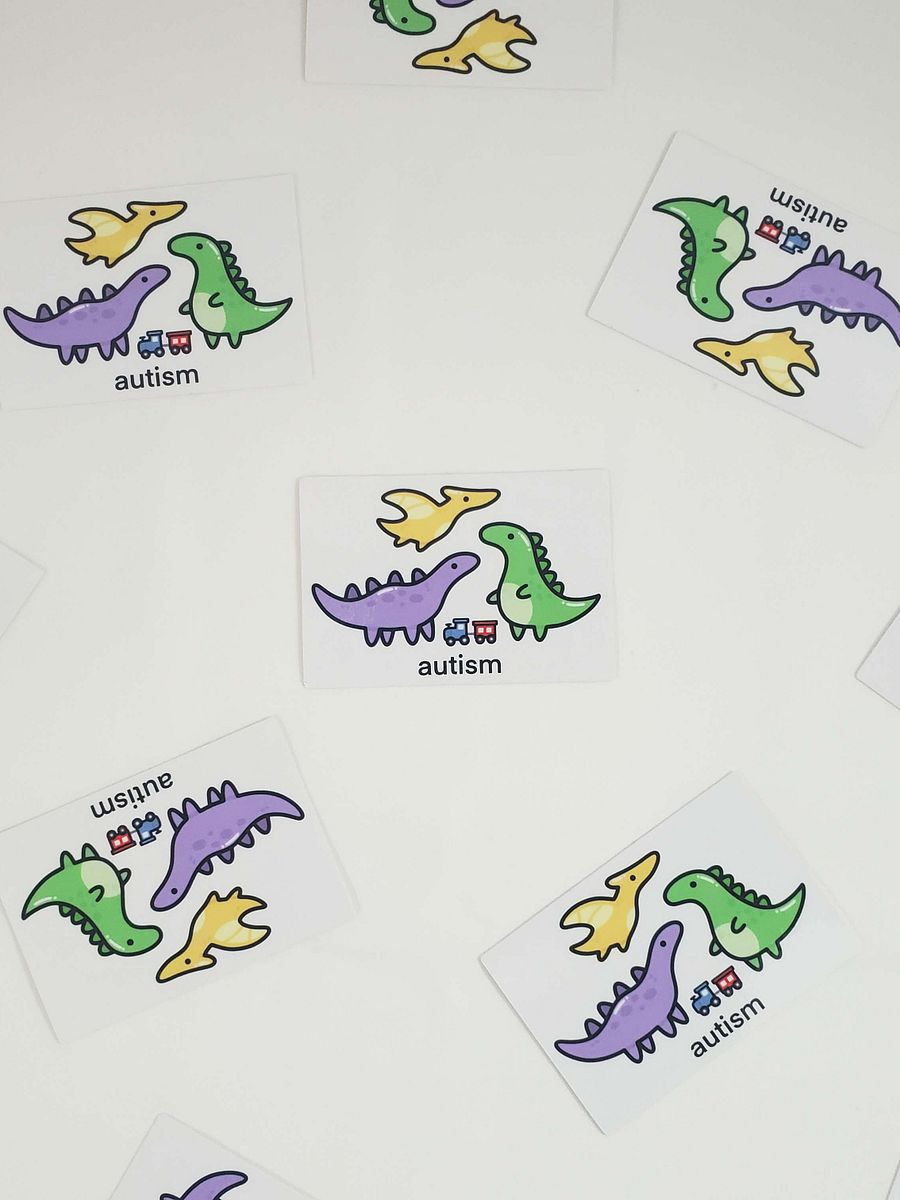 AUTISM DINOSAUR STICKER product image (3)