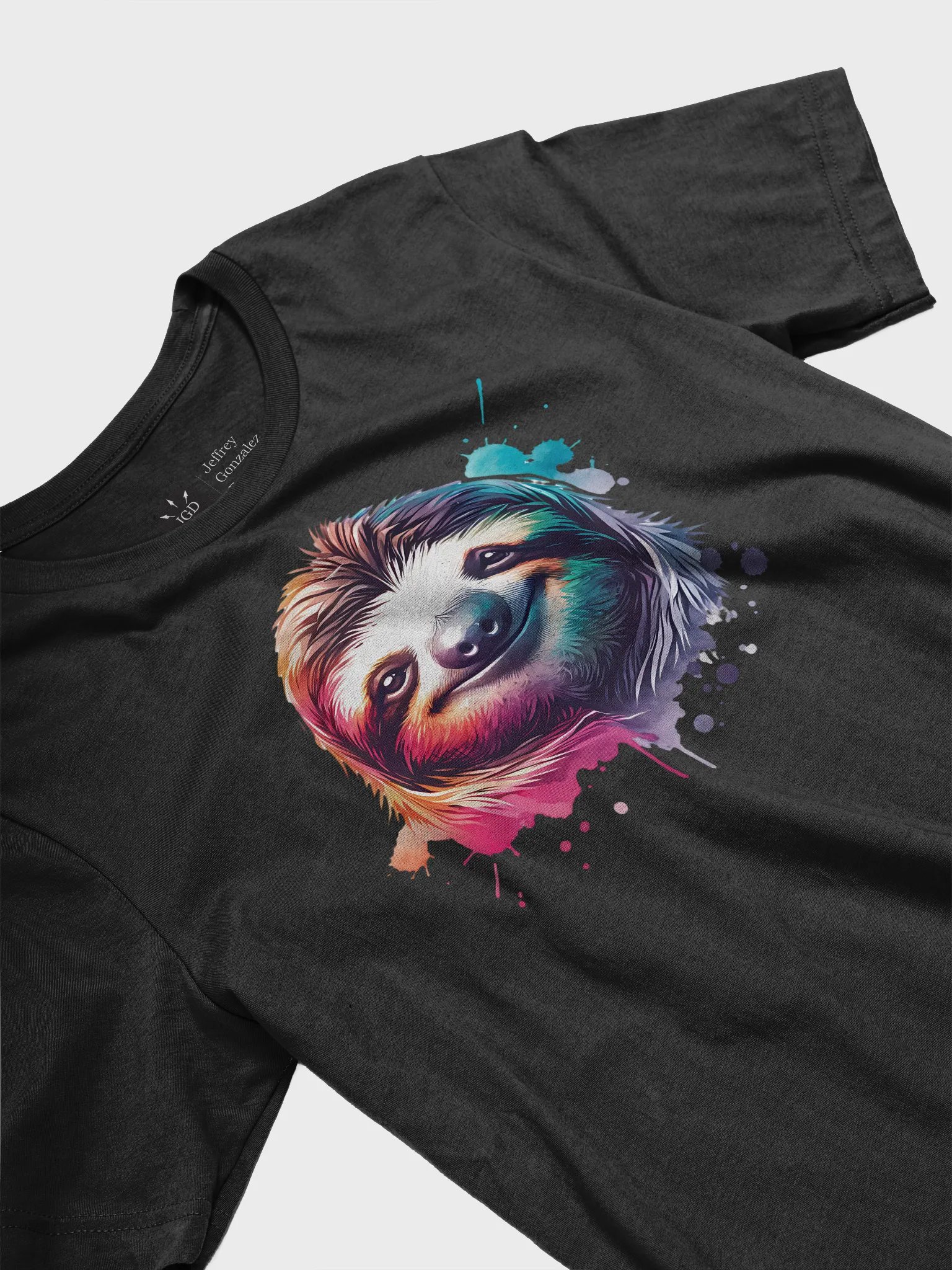 Watercolor Sloth T-Shirt product image (3)