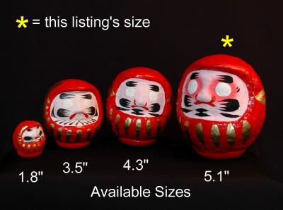 5.1 Inch Daruma Tumbler - Japan Zen Buddhist Bodhidarma product image (3)