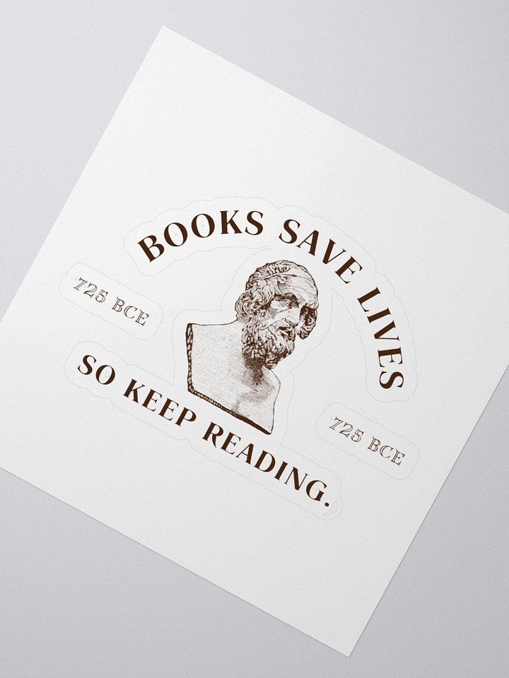 Homer Sticker - Books Save Lives product image (2)