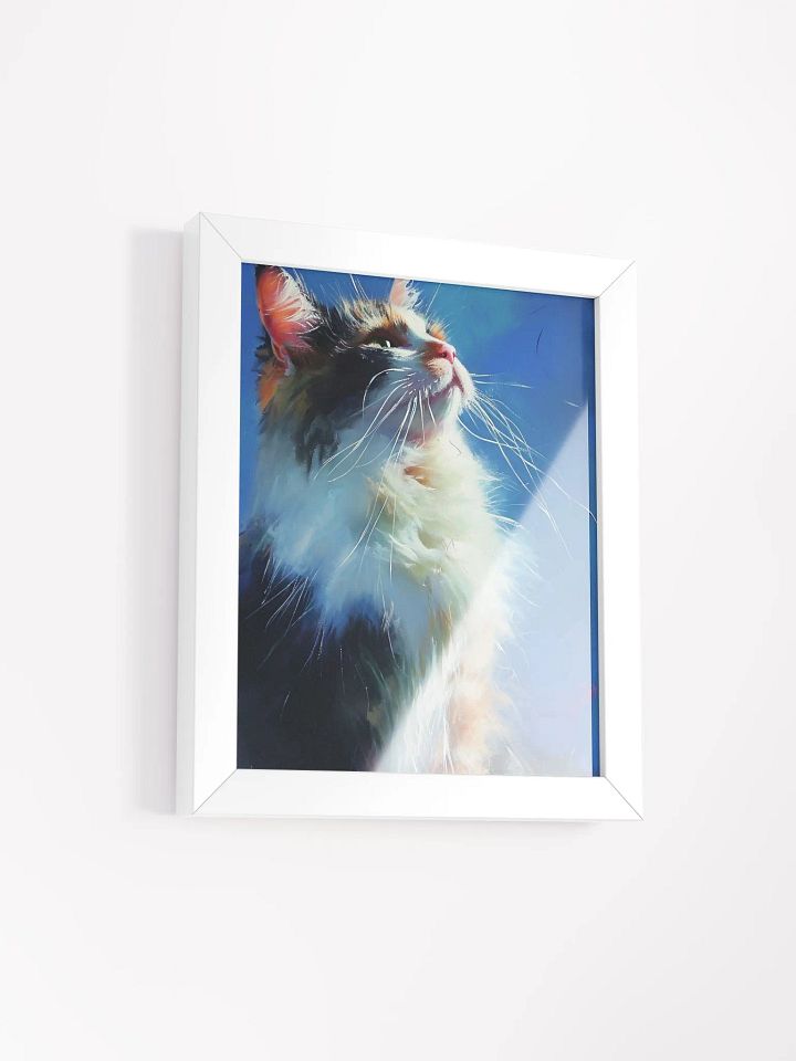 Curious Cat Framed Matte Poster product image (2)
