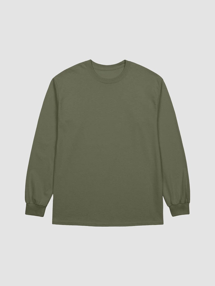 Ultra Cotton Long Sleeve T-Shirt - White HApex Gear Black Logo product image (1)