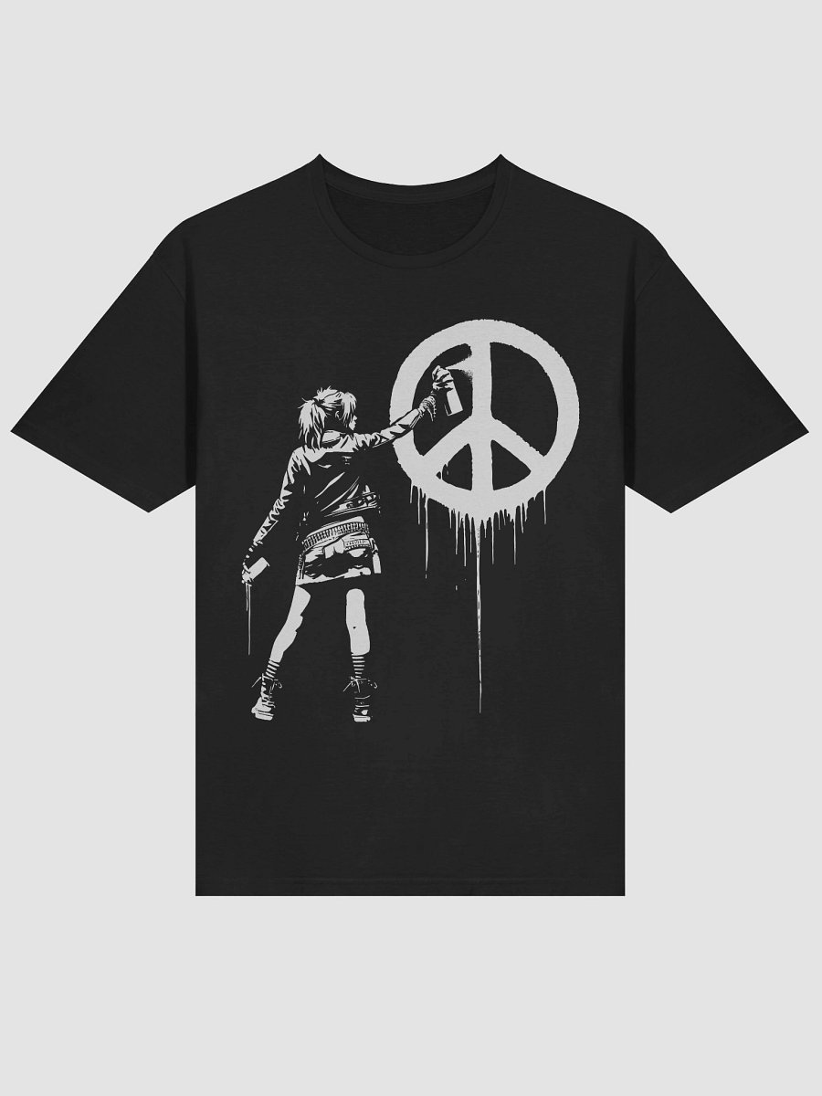 Peace Girl Street Art Tee (03) product image (16)