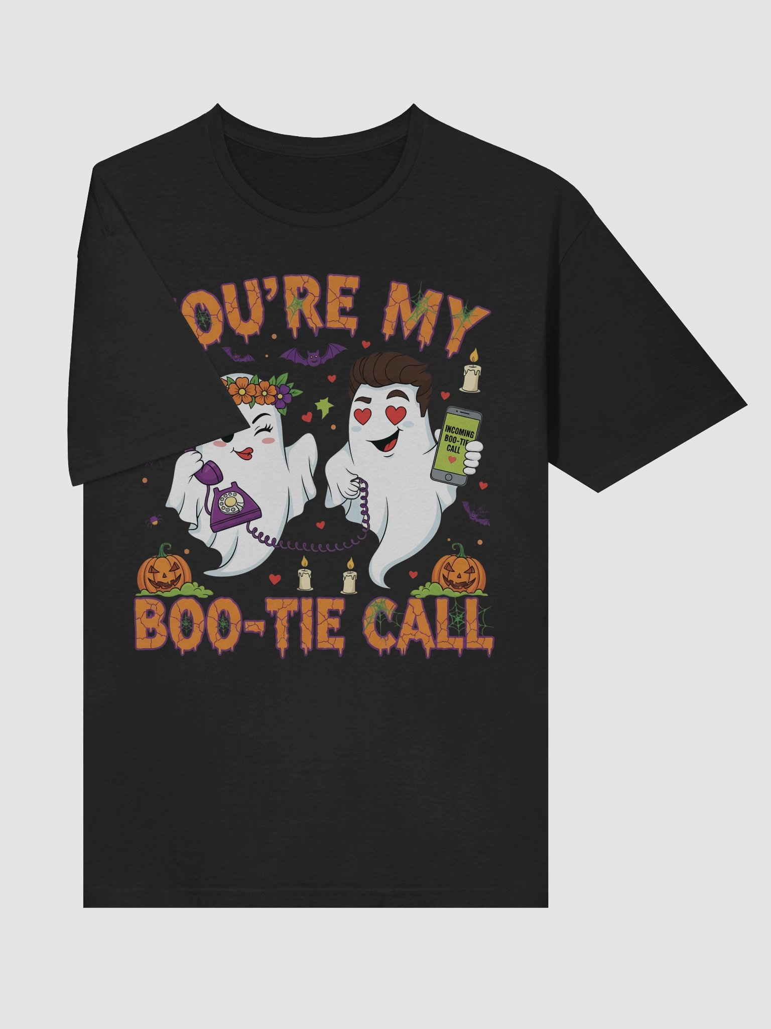 Boo-Tie Call Ghosts Halloween Unisex T-Shirt product image (19)