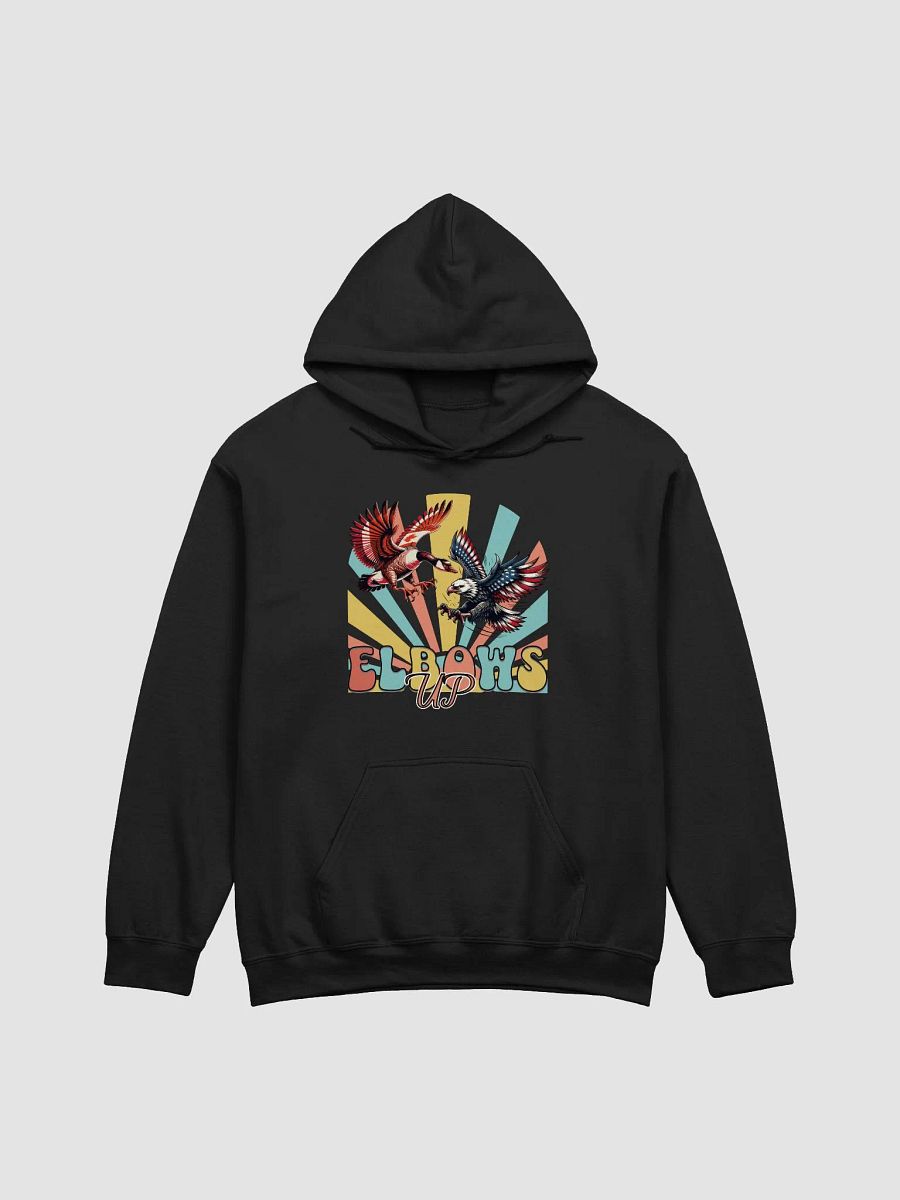 Elbows Up Canadian Goose Vs American Eagle Patriotic Flight Classic Hoodie product image (1)