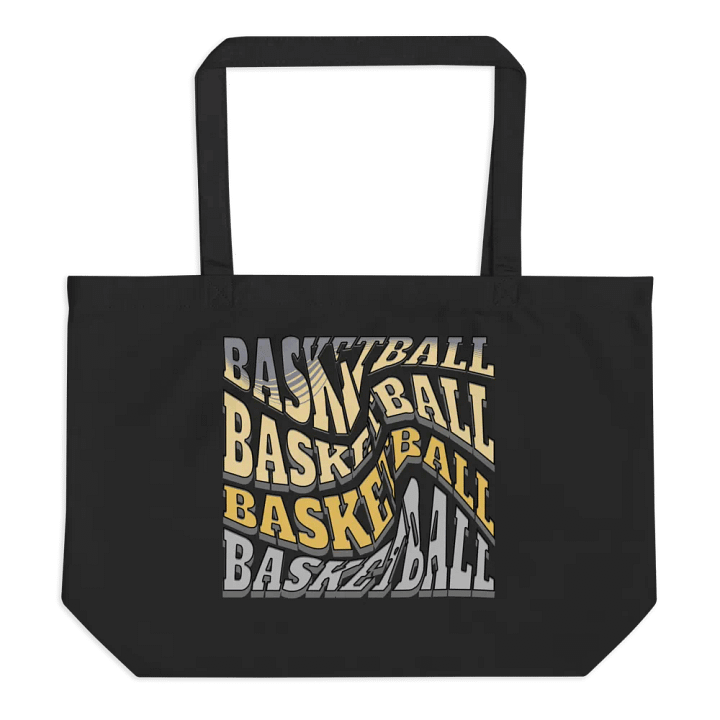 Mess Swirl Basketball Dynamic Typography Tote product image (1)