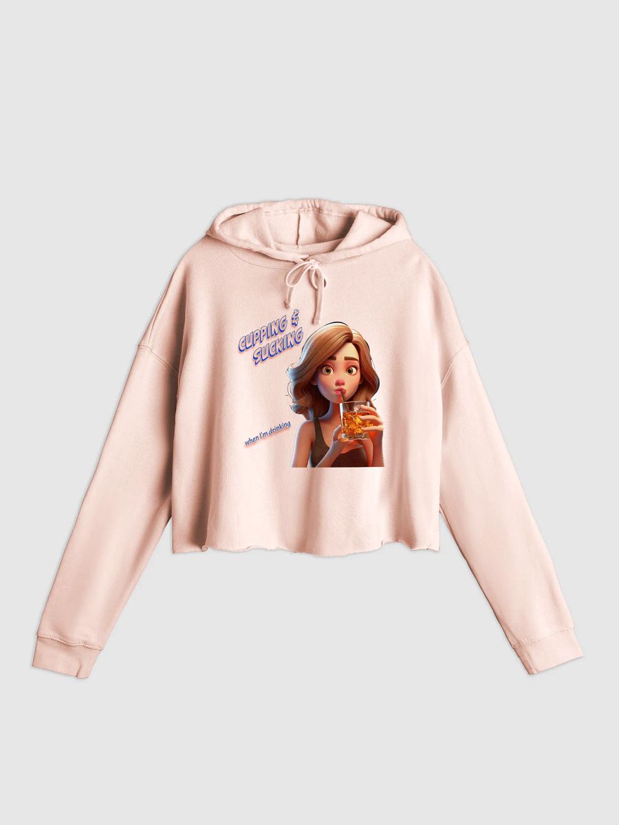 Cupping & Sucking - Ladies' Crop Top Hoodie product image (5)