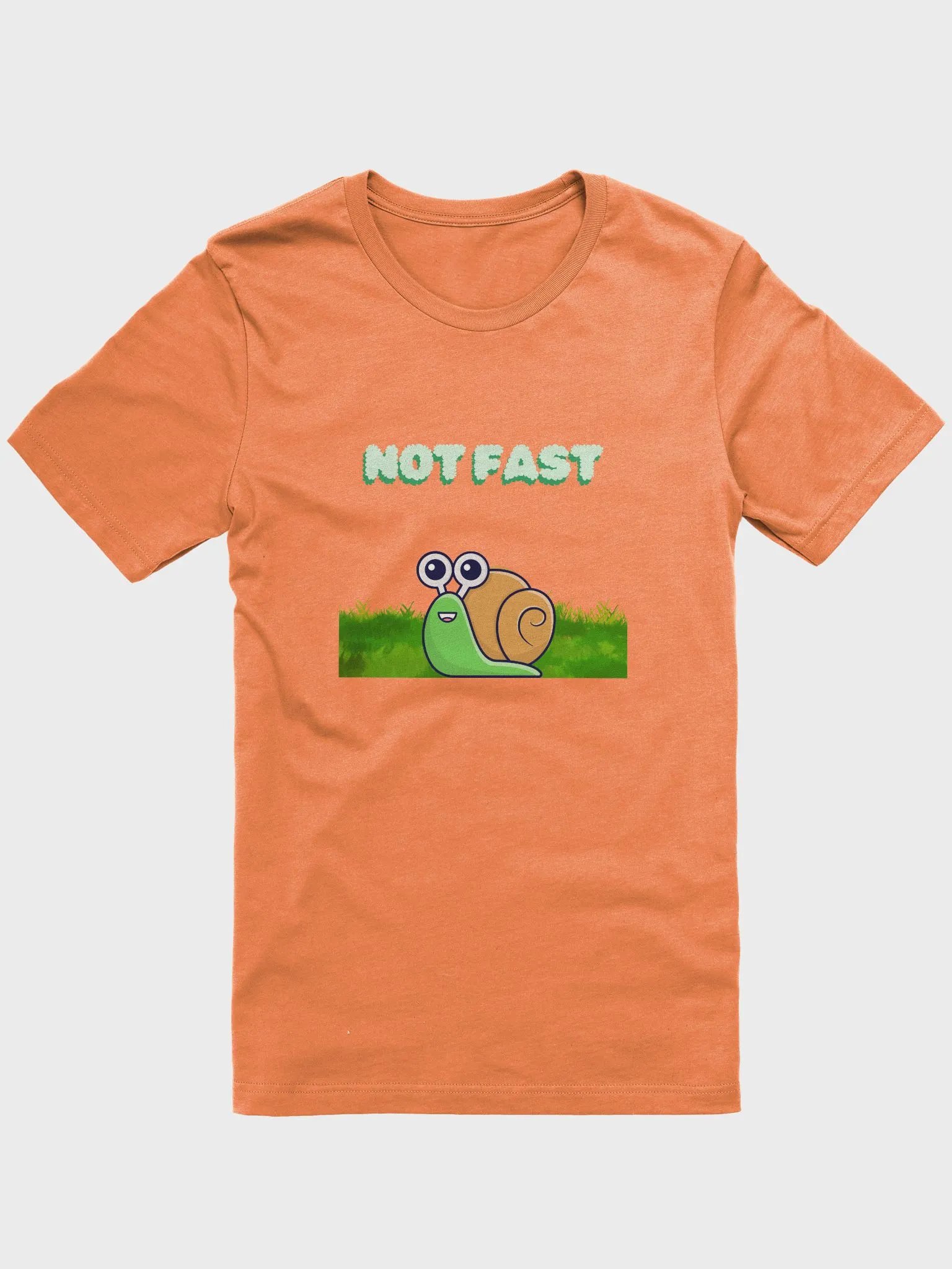 Slow and Happy Snail Cartoon T-Shirt product image (1)