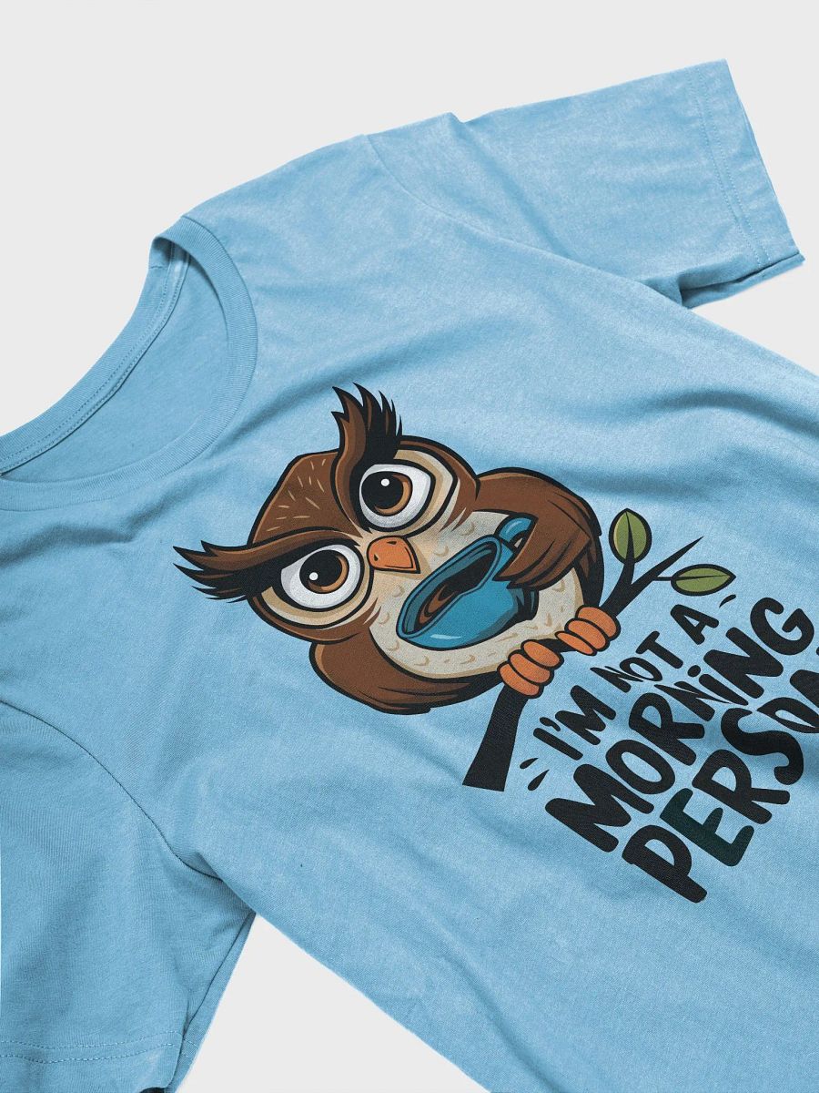 Whimsical Owl Morning Person T-Shirt product image (4)