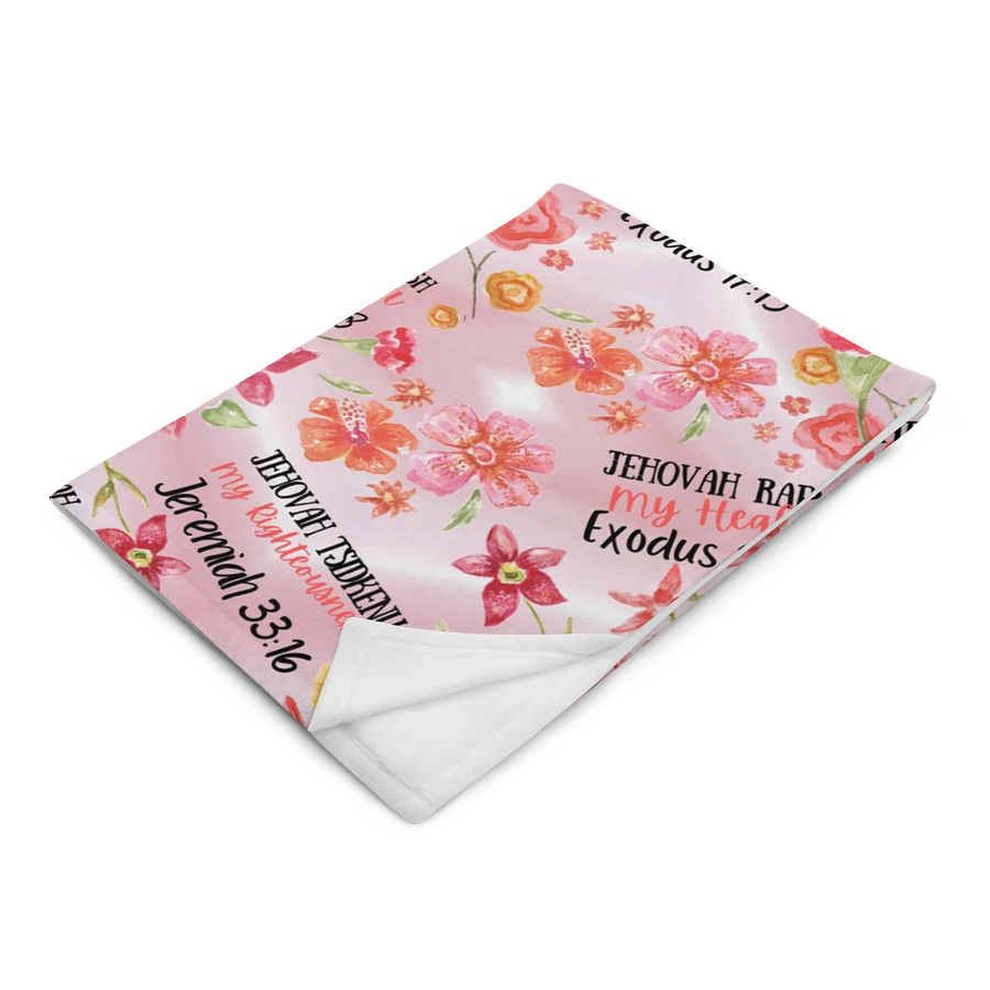 Pink Floral Names Of God Blanket product image (4)