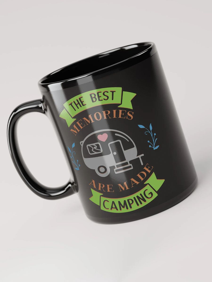 Best Memories Camping Black Glossy Coffee Mug product image (5)