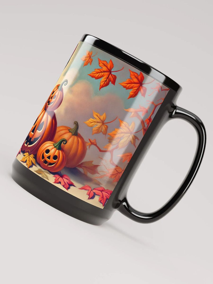 Kitten and Jack-o-Lantern Pumpkins Halloween Mug product image (5)