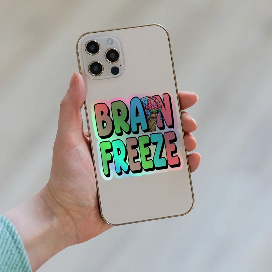 Brain Freeze Holographic Sticker Set product image (6)
