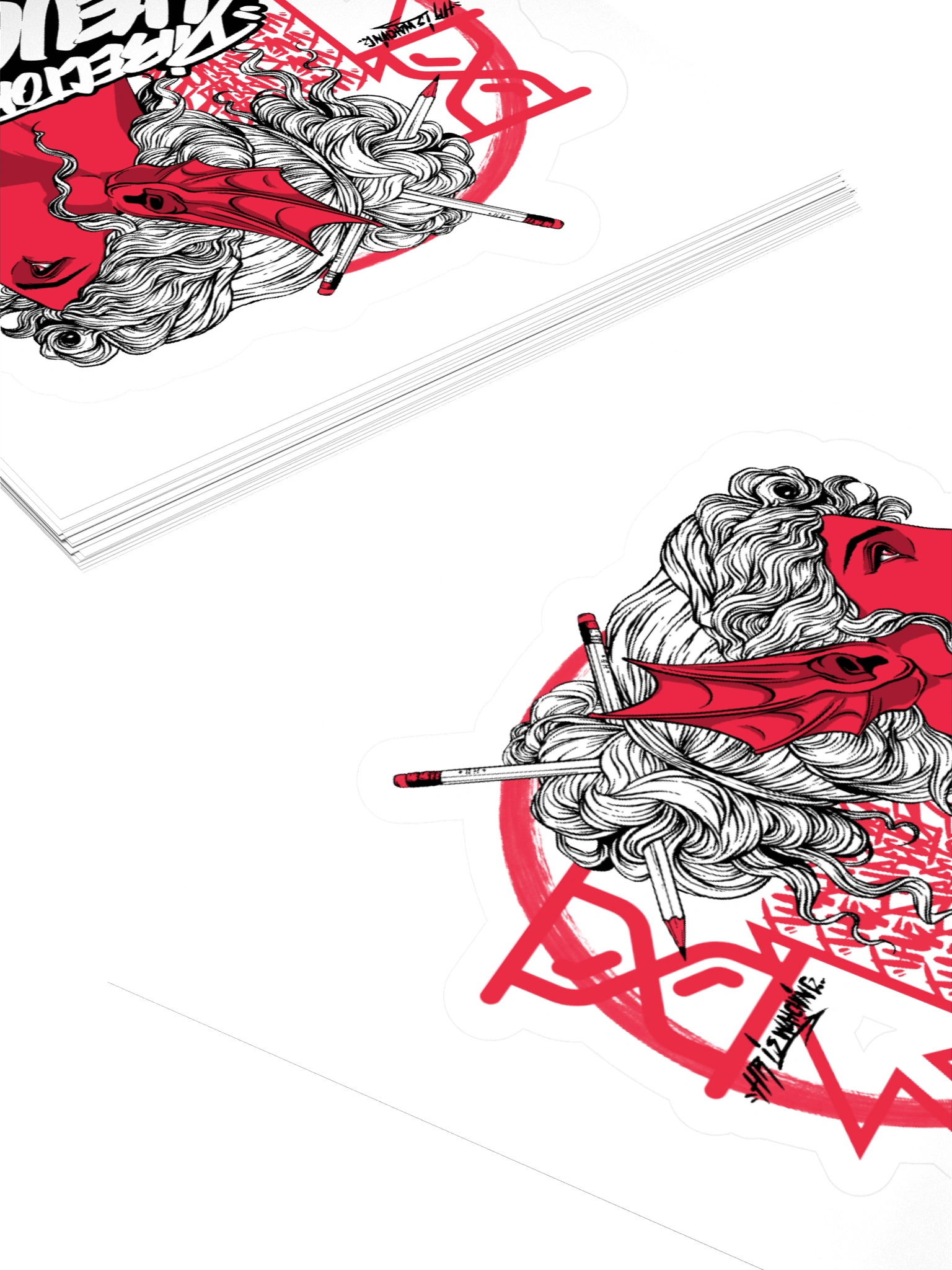 Bustin Sticker (Red) product image (4)