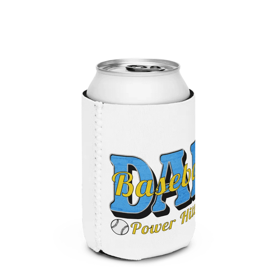 Dad Baseball Power Hitter Coozie Can Cooler product image (2)