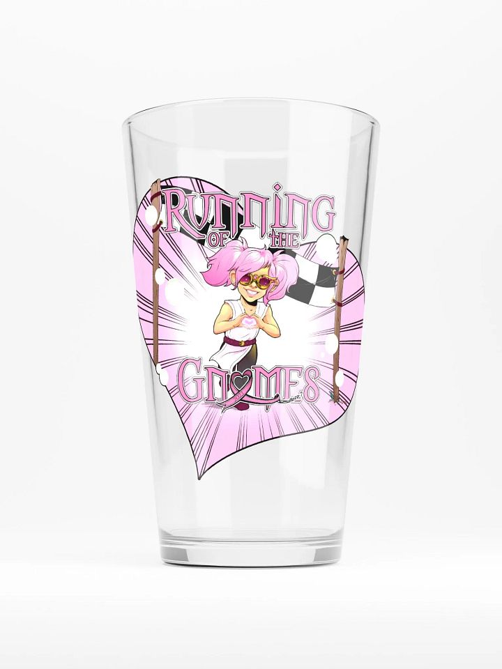 Running of the Gnomes Heart Racer- by Mischi - Pint Glass product image (1)