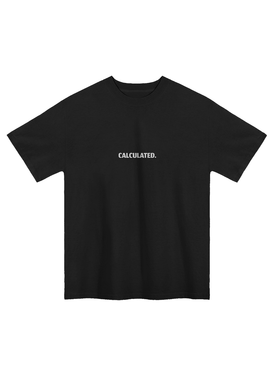 Magigio Death of Chance “Calculated” Oversized Faded Tee (White) product image (1)