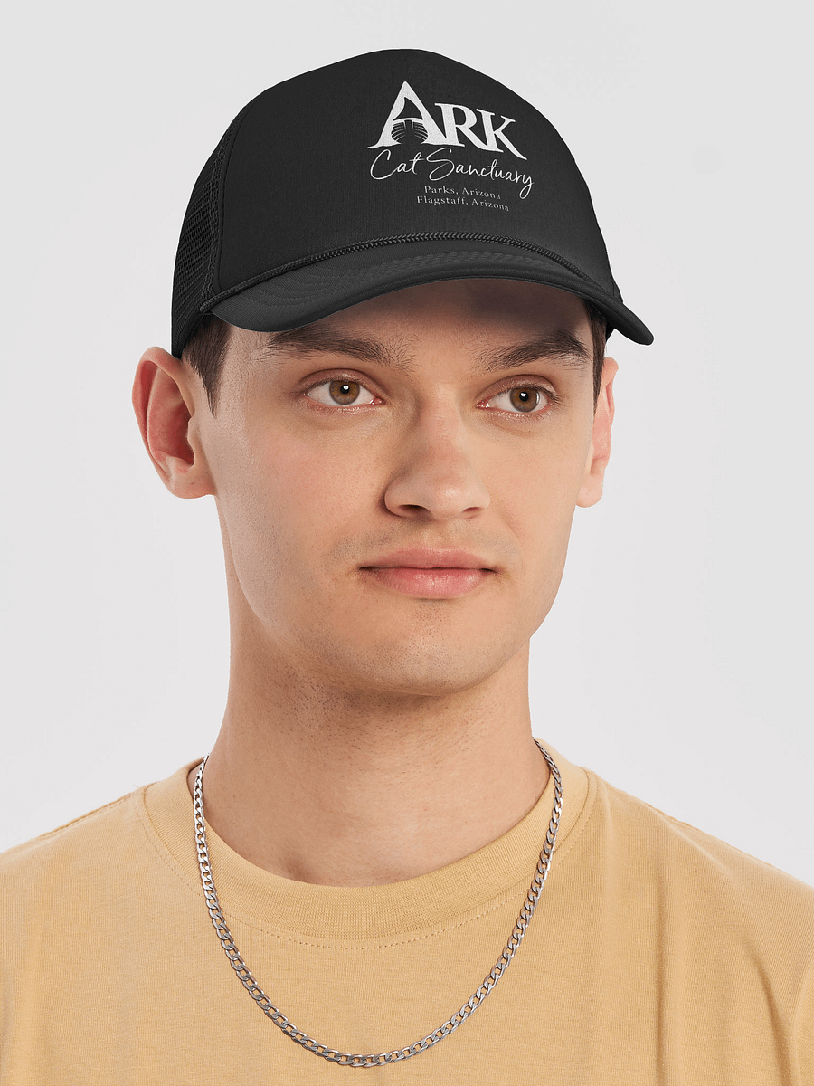Ark Printed Foam Hat - Black with White Logo product image (5)