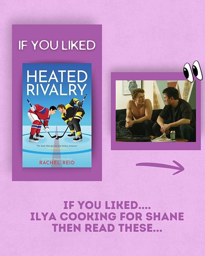 If you're also completely obsessed with Heated Rivalry, and you liked Ilya cooking for Shane, then I have a few things you mi...