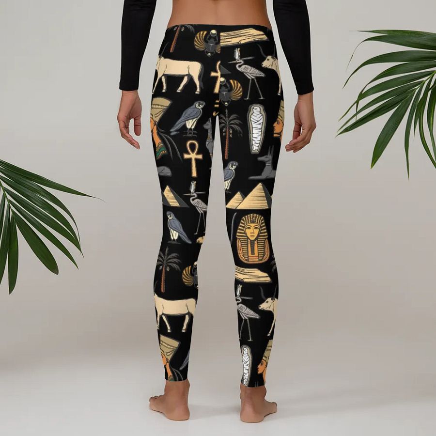 Leggings for Women – Egyptian History Print for Stylish & Cultural Comfort product image (4)