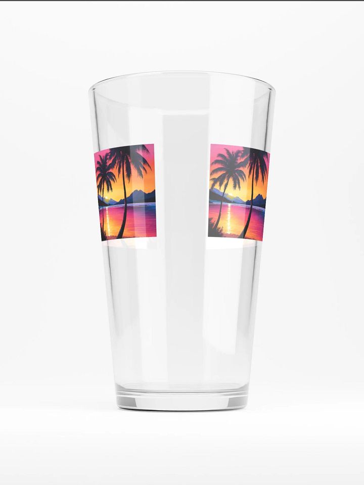 Palm Tree Beer Glass product image (1)