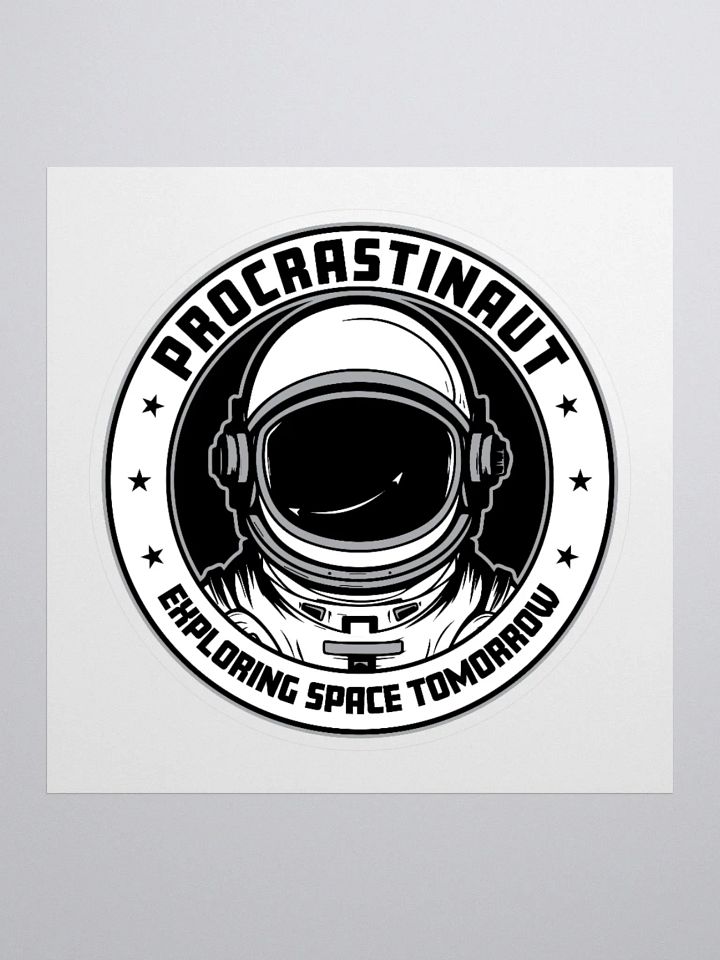 Procrastinaut Sticker – For Space Lovers Who Take It Slow product image (2)