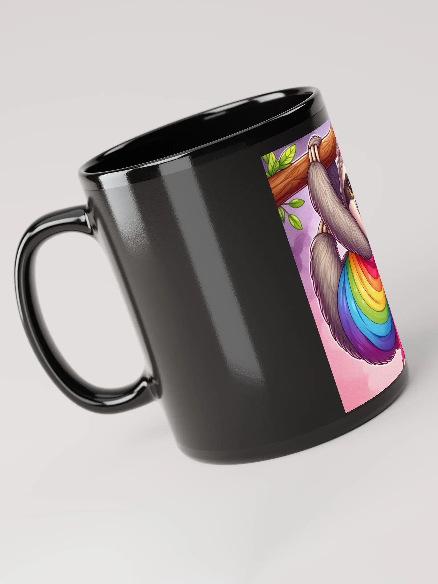 Pris- Sleepy Socialist Pride- Black Glossy Mug product image (4)