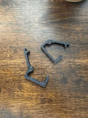 Under Desk Cable Clip 3d printed product image (2)