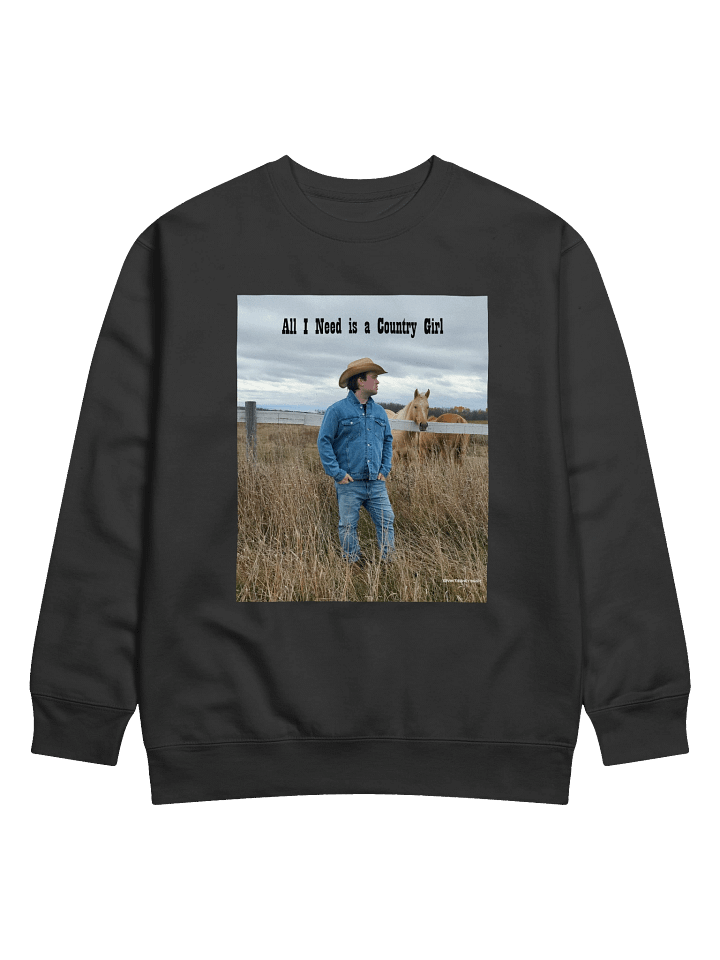 All I Need is a Country Girl Horse and Field Sweatshirt product image (2)