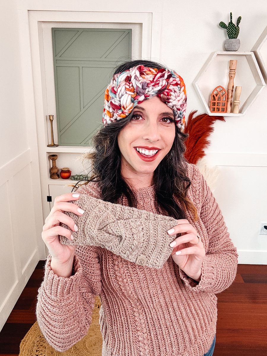 Autumn Wheat Ear Warmer Video Tutorial (8 Sizes) product image (5)