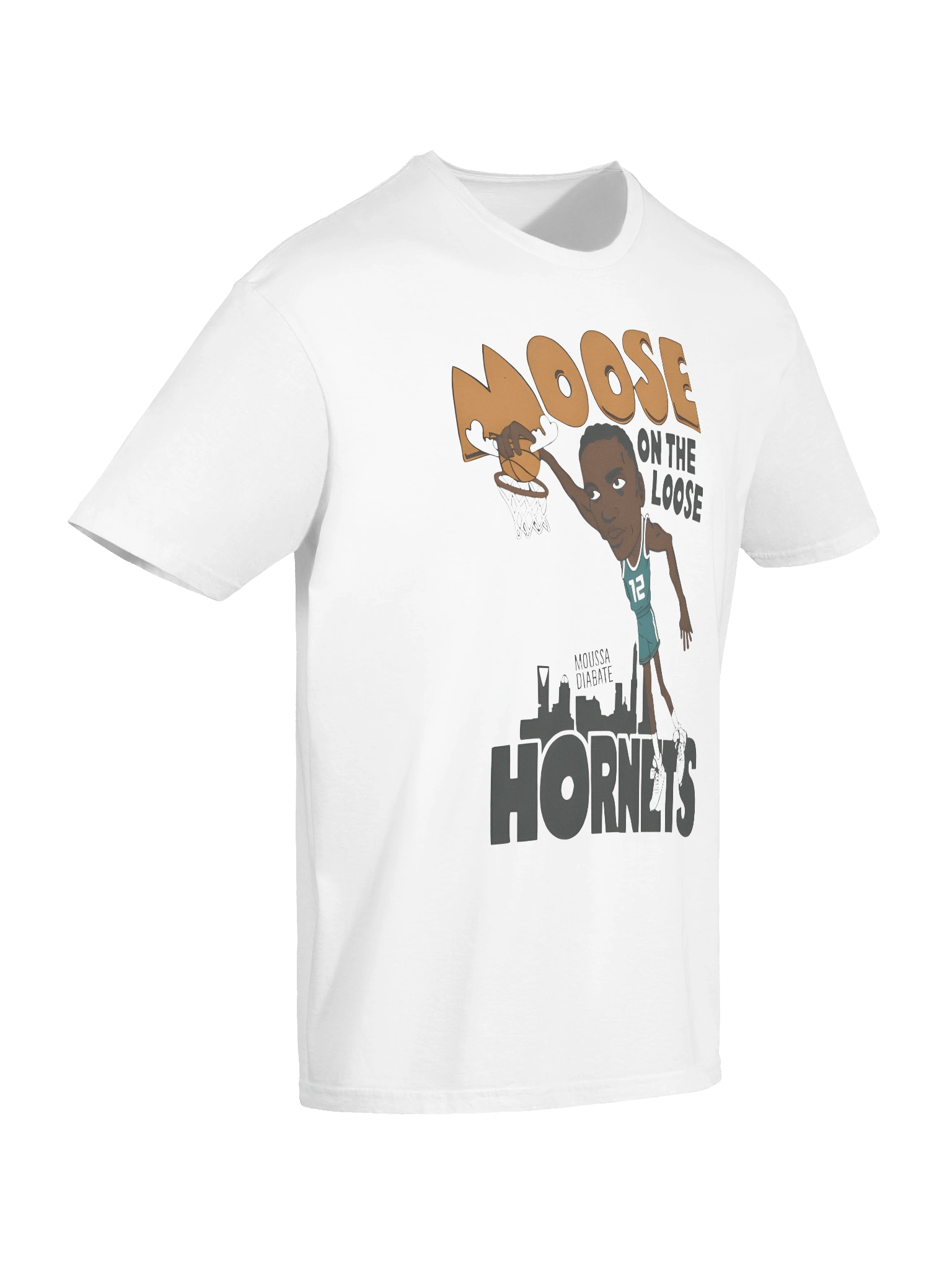 Moussa Diabaté On The Loose Hornets T-shirt product image (7)