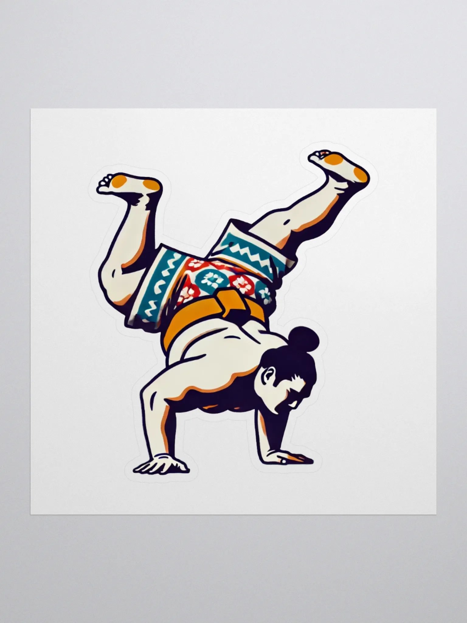 Sumo B-Boy Sticker - Crooked Handstand product image (1)