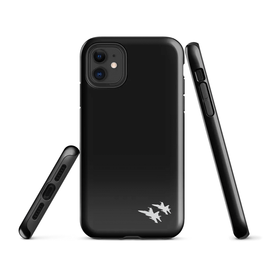 Twin Hornets Logo Black Phone Case, iPhone product image (1)
