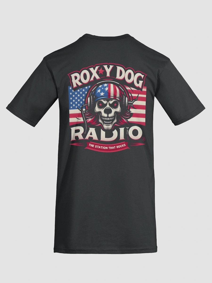 Roxy Dog Radio American Flag Skull Custom T-Shirt product image (11)