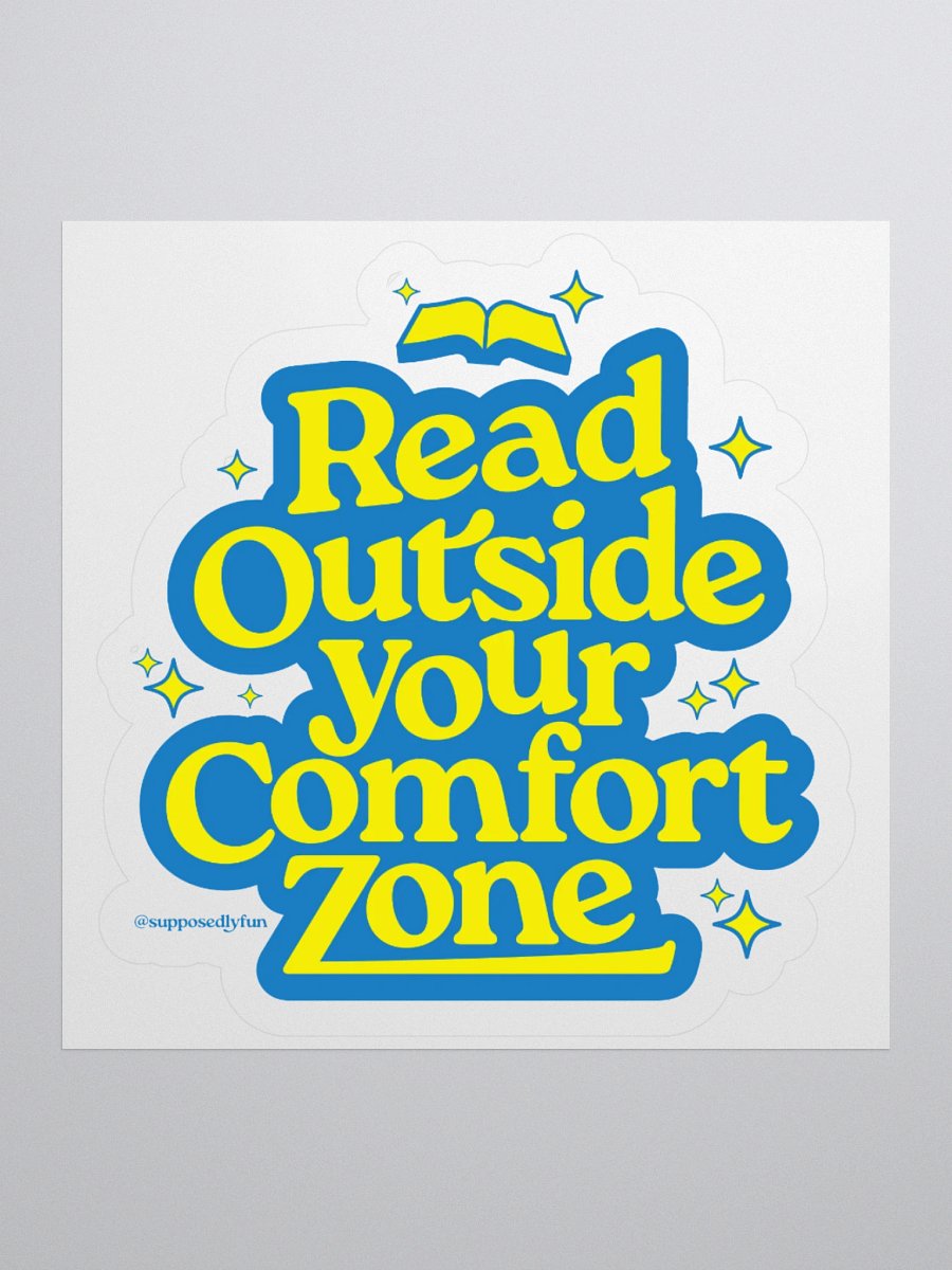 Read Outside Your Comfort Zone Sticker product image (1)