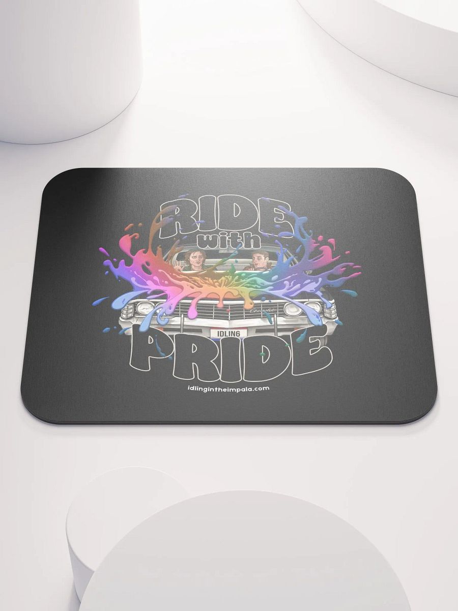 Ride with Pride Mousemat - Black product image (1)