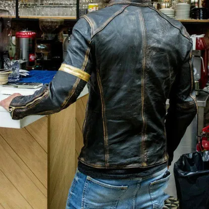 Mens leather jacket product image (2)
