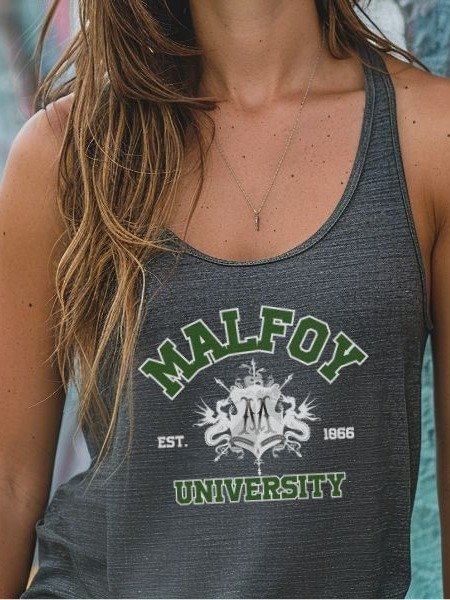 Malfoy University Vintage Varsity Tank Top product image (3)