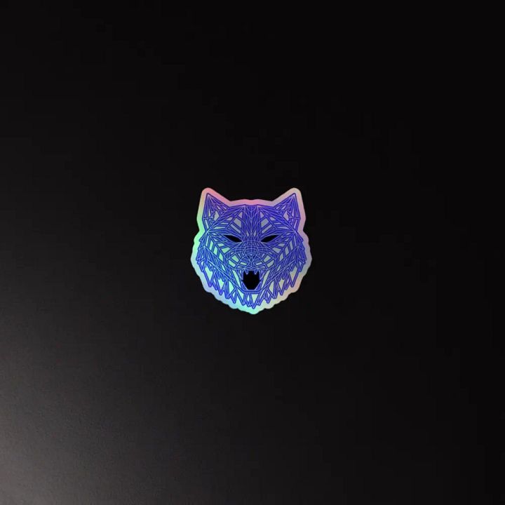 Neon Tiger Holographic Sticker product image (4)