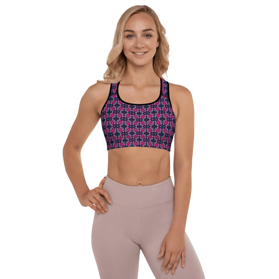 Bi Abstract (1) - Padded Sports Bra product image (1)