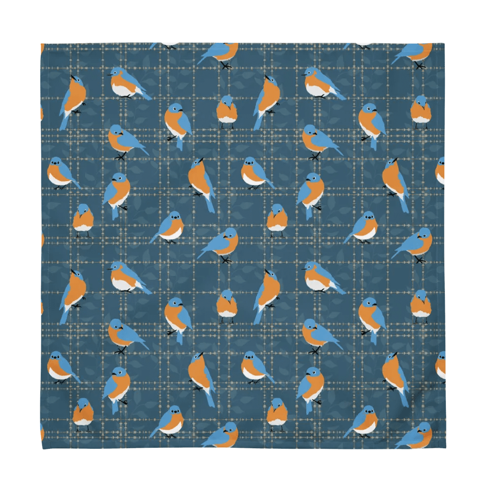 Variety Set of 4 Napkins Featuring Midnight Blues Bluebirds product image (4)
