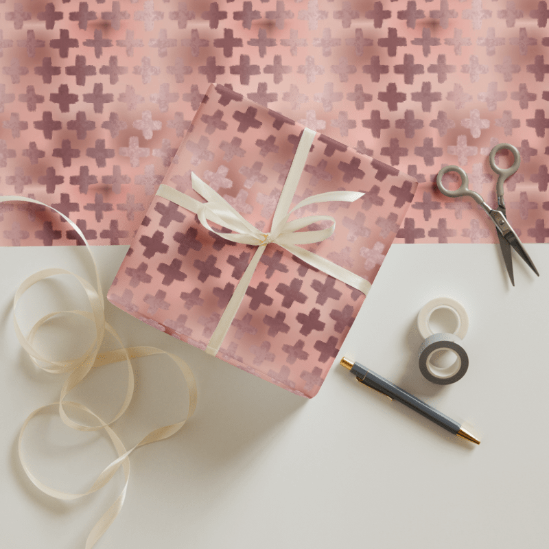 Dark Rose Gold and Black | Wrapping Paper Set product image (5)