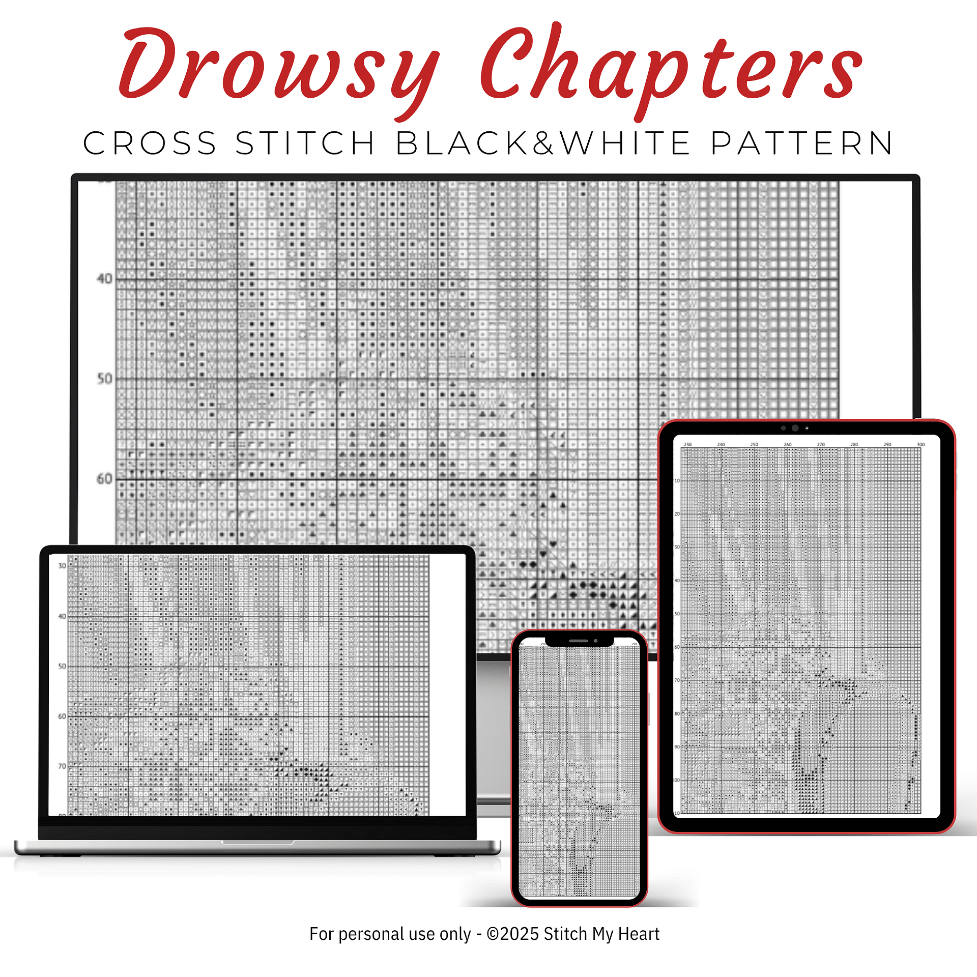 Drowsy Chapters Cross Stitch Pattern product image (4)