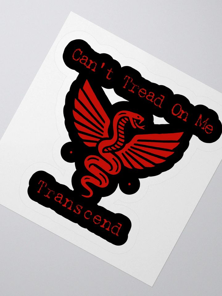 Can't Tread On Me Transcend (Red) Sticker product image (2)
