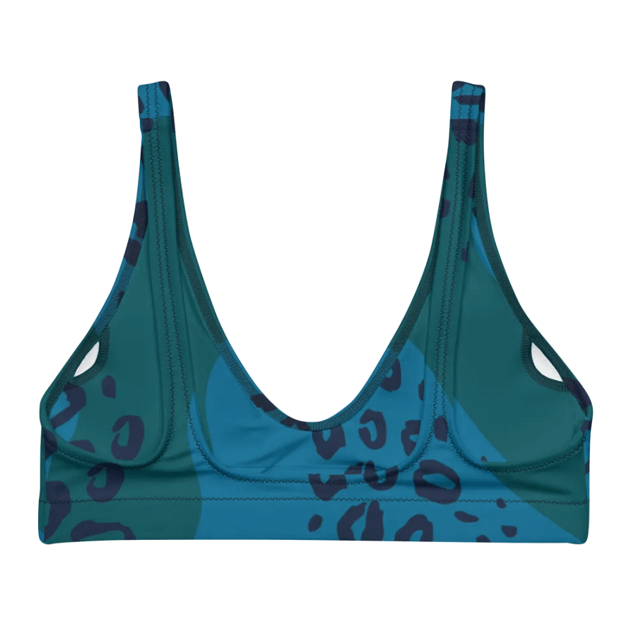 Leopard Wave Recycled Bikini Top product image (4)