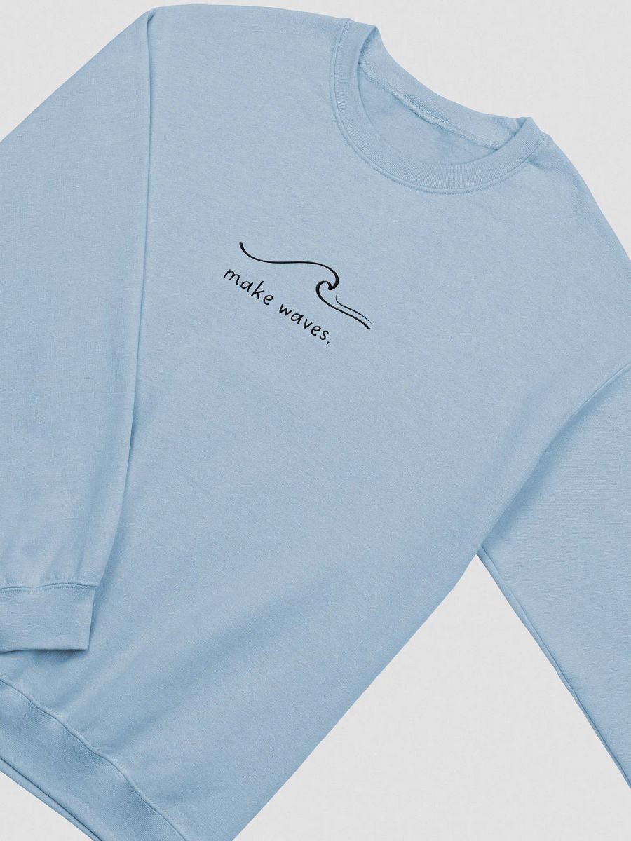 Make Waves embroidered sweatshirt - Light colorway product image (2)